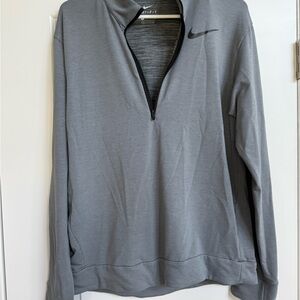 Nike Dri-Fit Men's Gray Half Zip M